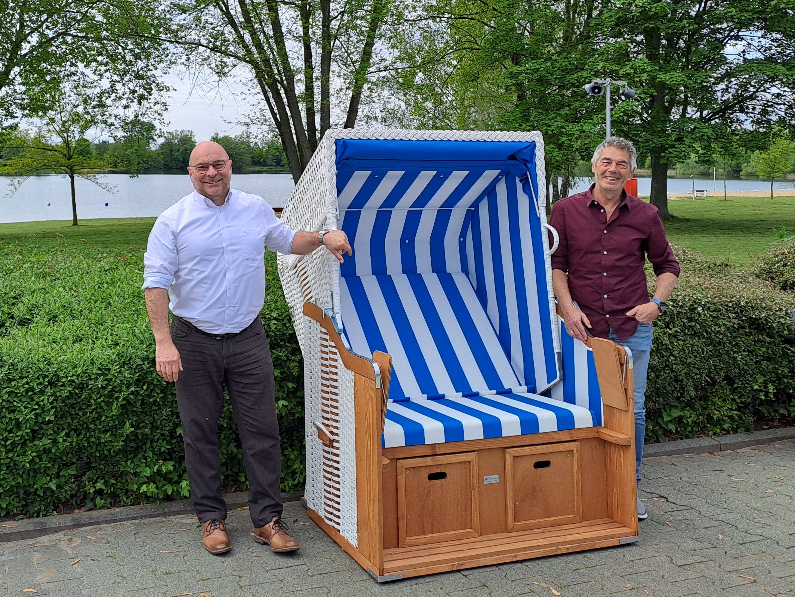 Strandkörbe am Freibad Wiesensee